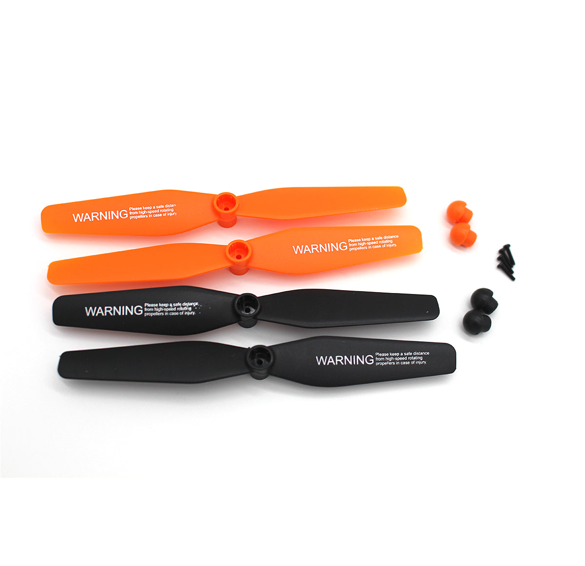 Rage R/C Propeller Set with Screws, Orange and Black (4-Pack) for Stinger 3.0 RC Drone