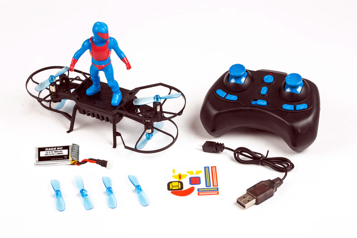Rage R/C AeroBoard Patriot RTF Micro Stunt RC Aircraft with Altitude Hold & 360° Flips