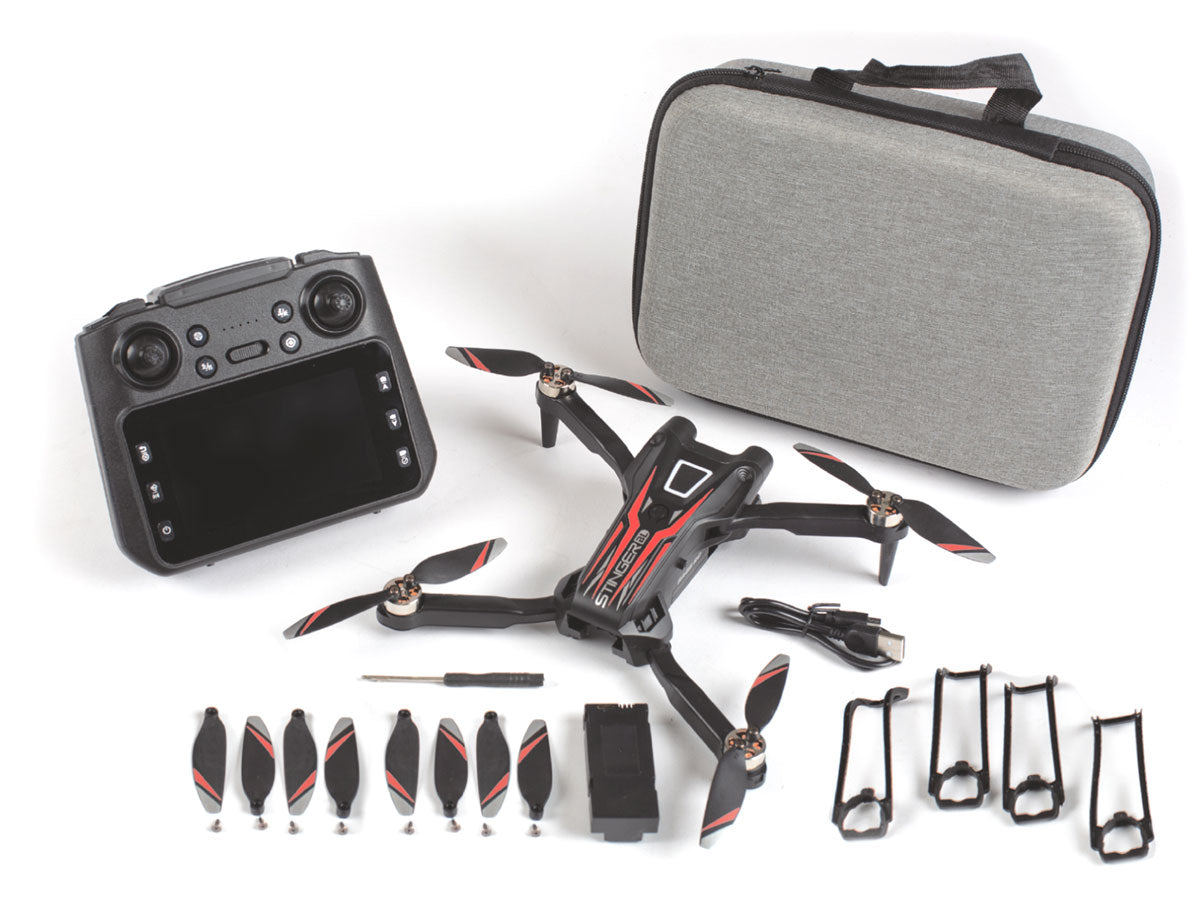 Rage R/C Stinger BL Brushless FPV RC Drone with 1080p HD Camera & Built-In Screen Transmitter