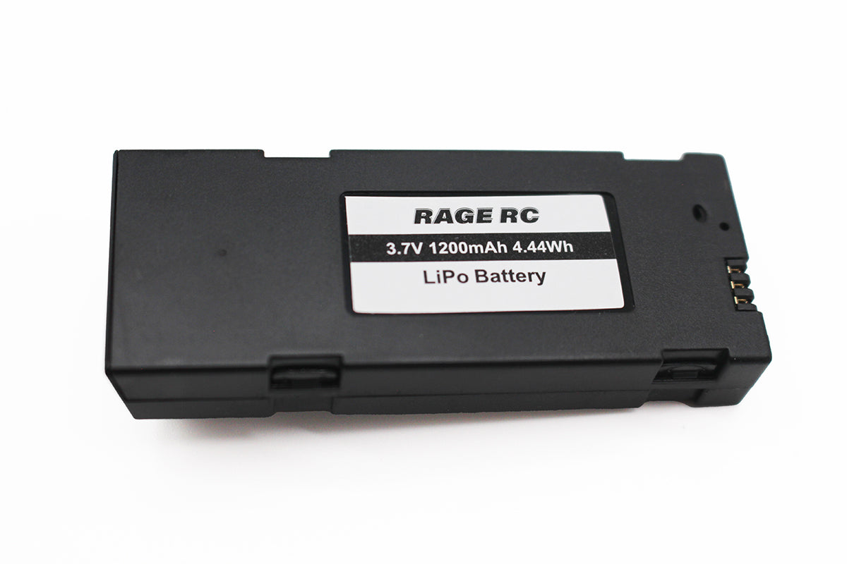 Rage R/C Stinger BL Replacement 1S 3.7V 1200mAh LiPo Flight Battery – FPV Drone Part