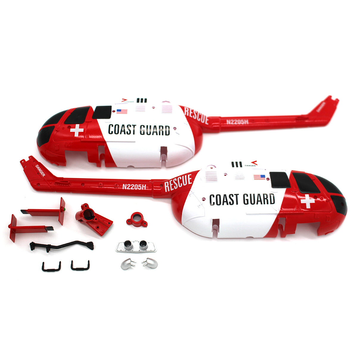 Rage R/C Canopy Set Replacement for Hero-Copter Coast Guard RC Helicopter