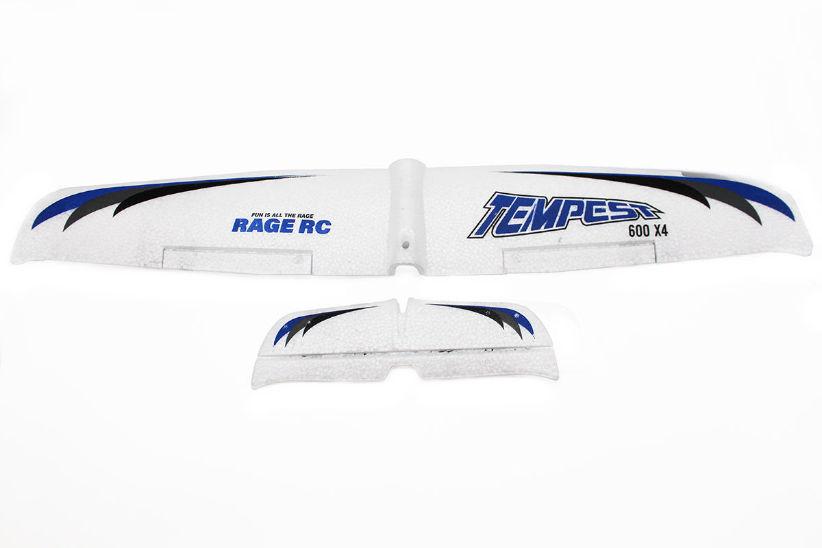 Rage R/C Tempest 600 X4 Replacement Main Wing & Tail Set – RC Airplane Part