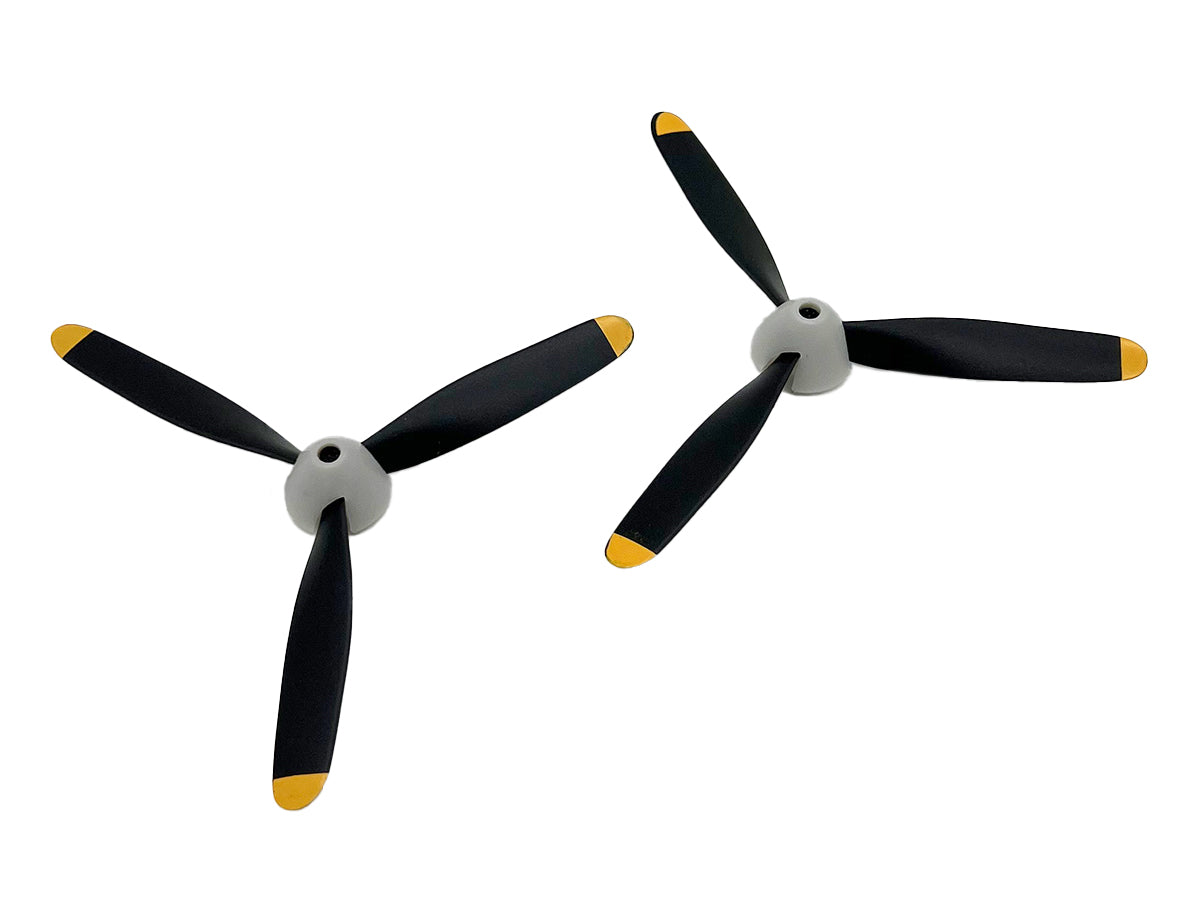 Rage R/C 3-Blade Propeller and Spinner Set (2-Pack) for Micro Zero RC Airplane