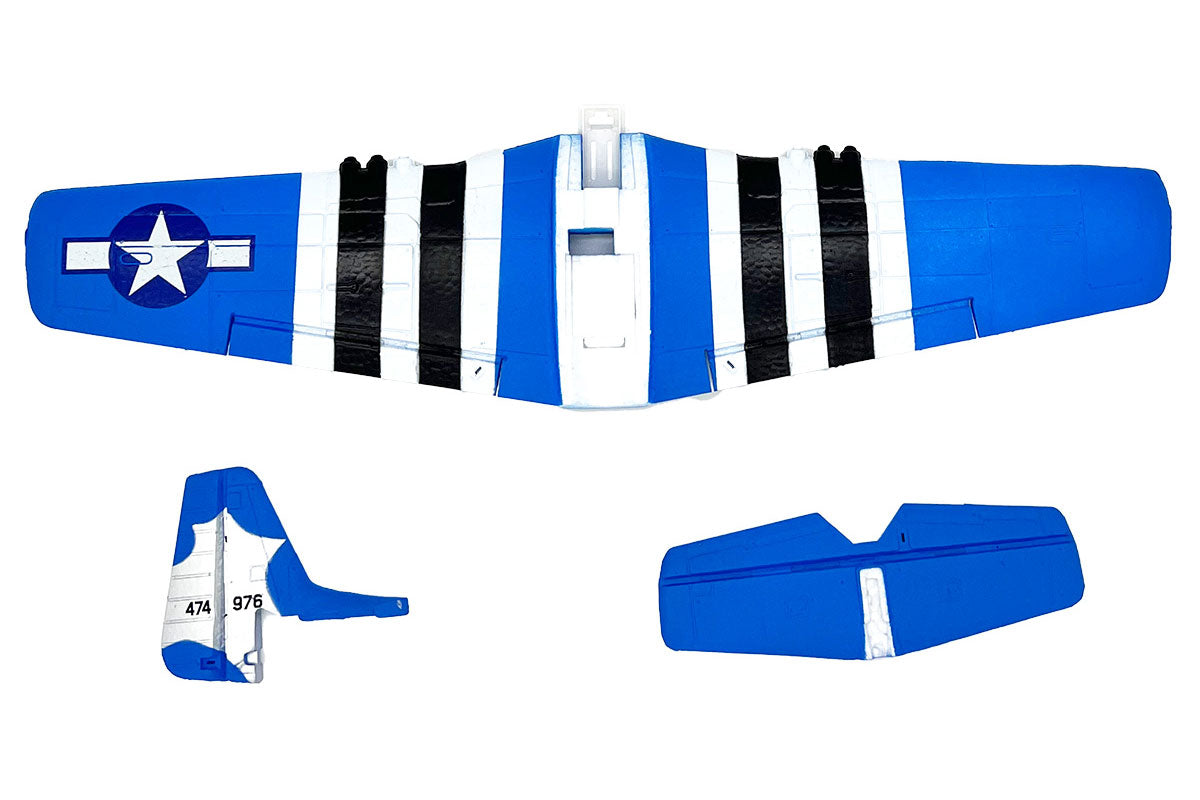 Rage R/C Main Wing and Tail Set for Micro P-51 Obsession RC Airplane