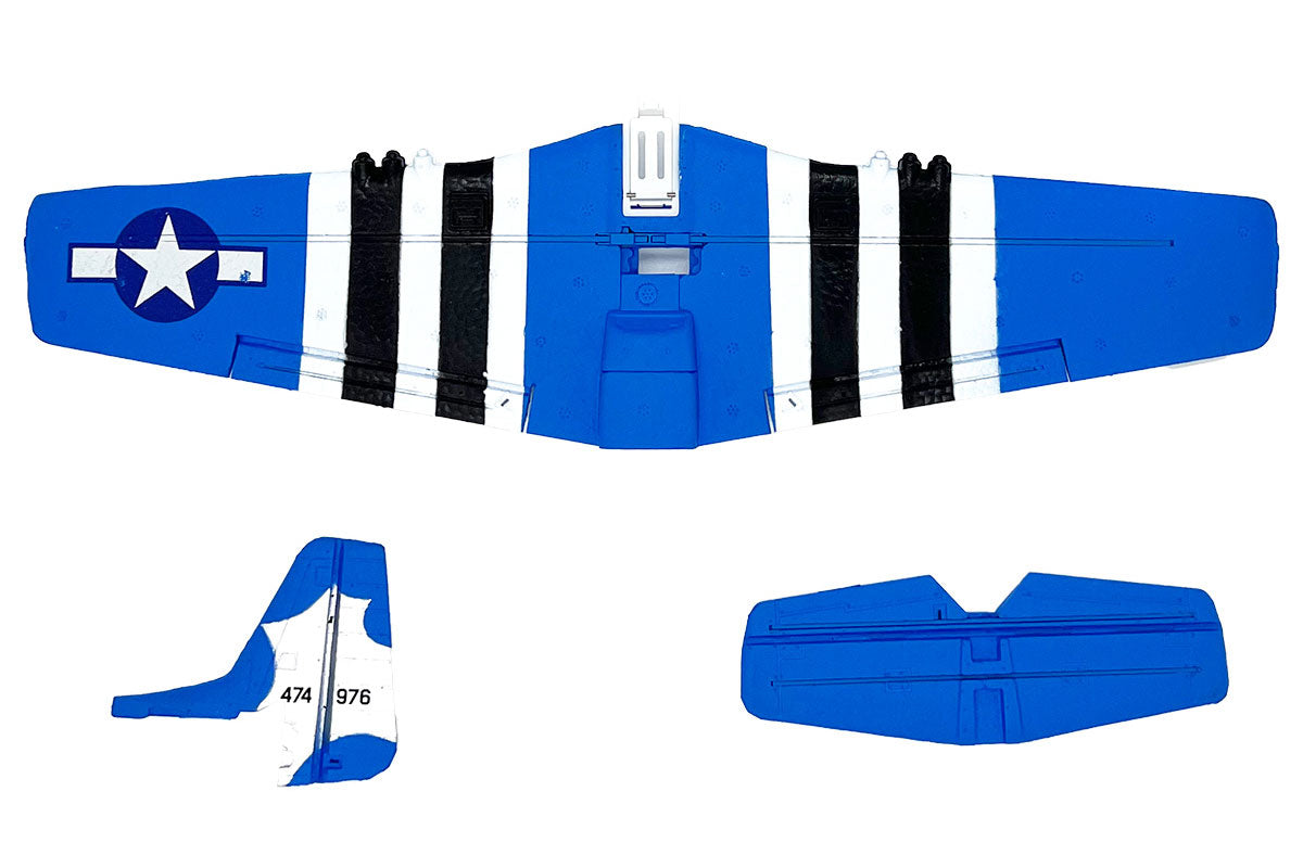 Rage R/C Main Wing and Tail Set for Micro P-51 Obsession RC Airplane