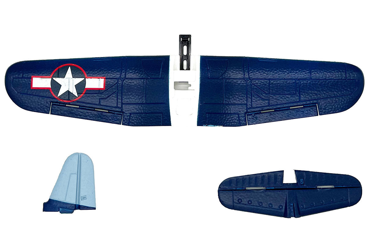 Rage R/C Main Wing and Tail Set for Micro F4U Corsair Jolly Rogers RC Airplane