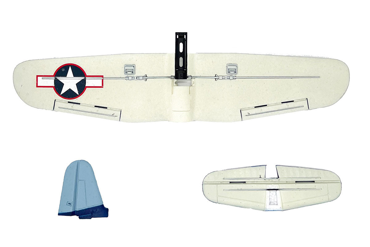 Rage R/C Main Wing and Tail Set for Micro F4U Corsair Jolly Rogers RC Airplane