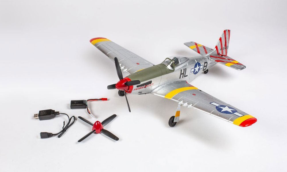 Rage R/C P-51D Mustang American Beauty BL 500mm Brushless RFT Warbird RC Airplane with PASS