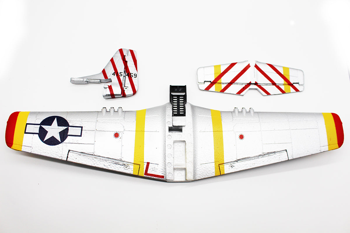 Rage R/C P-51D BL 500mm Replacement Painted Main Wing & Tail Set – RC Airplane Part
