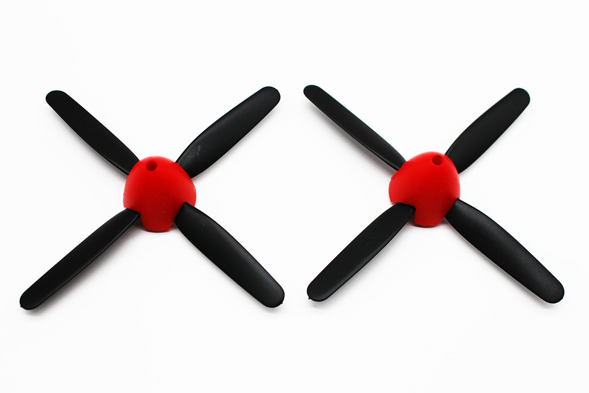 Rage R/C P-51D BL 500mm Replacement 4-Blade Propeller & Spinner – Prop Saver Version (2-Pack) – RC Airplane Part
