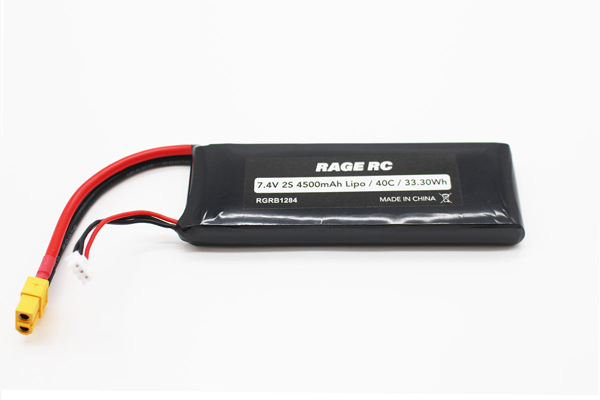 Rage R/C Velocity 900BL Replacement 2S 7.4V 4500mAh 40C LiPo Battery with XT60 – RC Boat Part