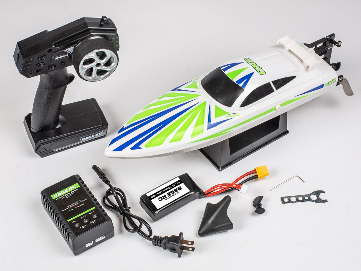 Rage R/C LightWave 400BL Brushless RTR Electric RC Boat with LED Light Strips & Battery