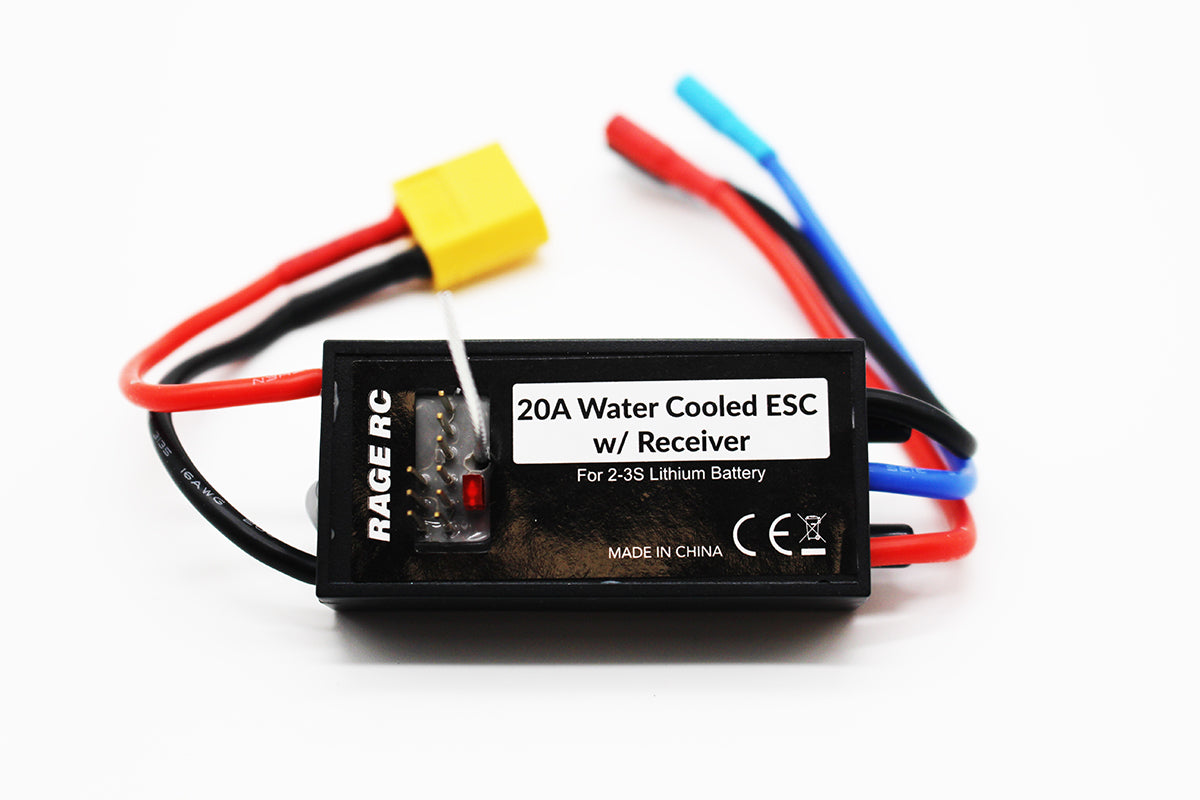 Rage R/C LightWave 400BL Replacement 2-Channel 2.4GHz Integrated Receiver/ESC – RC Boat Part