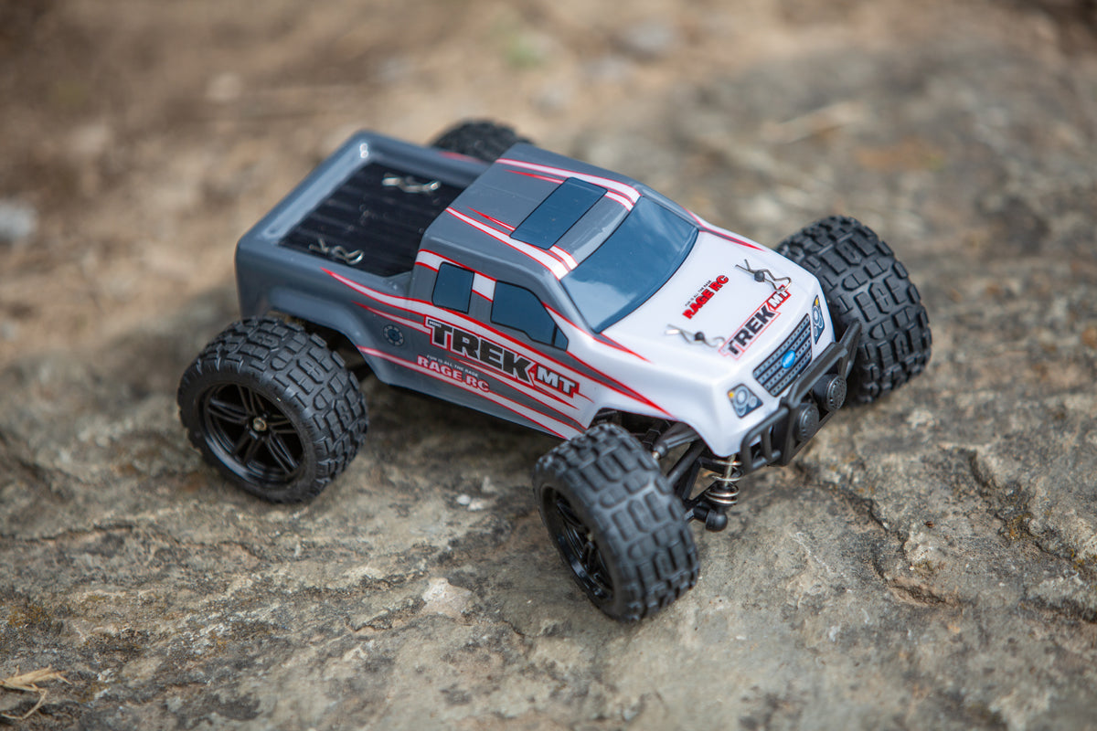 Rage R/C Mini Trek MT 1/24 RTR Monster Truck - Gray C2500