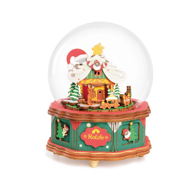 Robotime Christmas Town Music Box, DIY Music Boxes