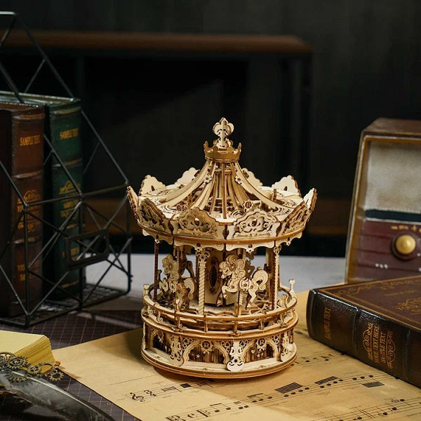 Rolife Mechanical Music Box; Romantic Carousel