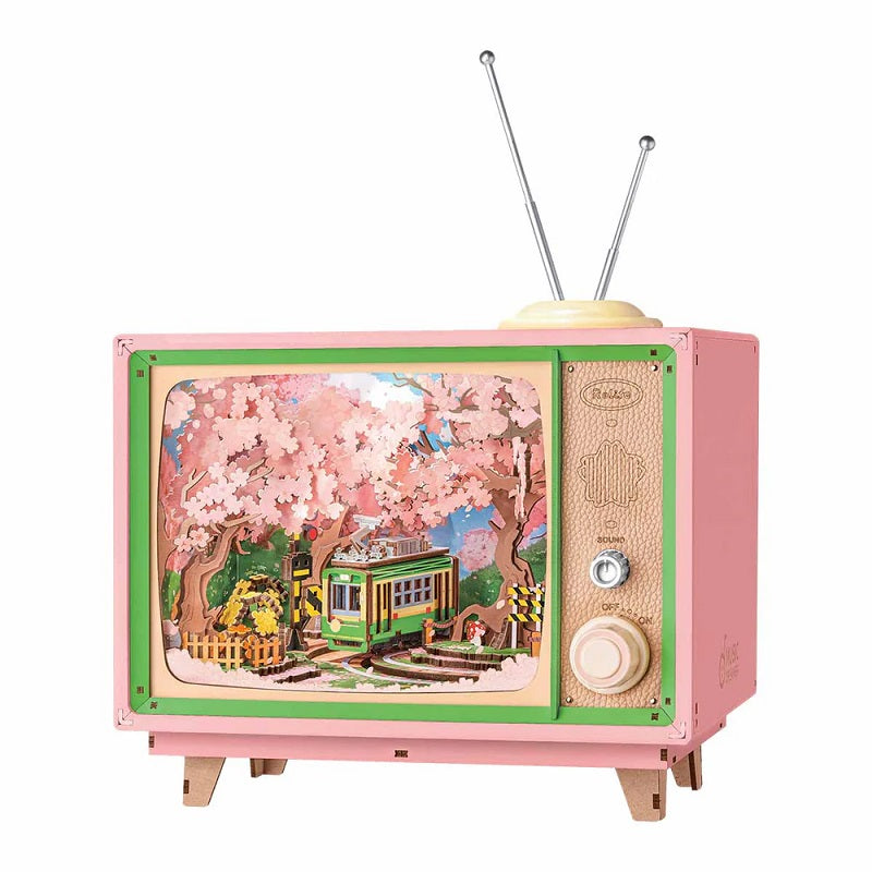 ROKR Sakura Dreamy Tour DIY Music Box 3D Wooden Puzzle - Cherry Blossom Theme
