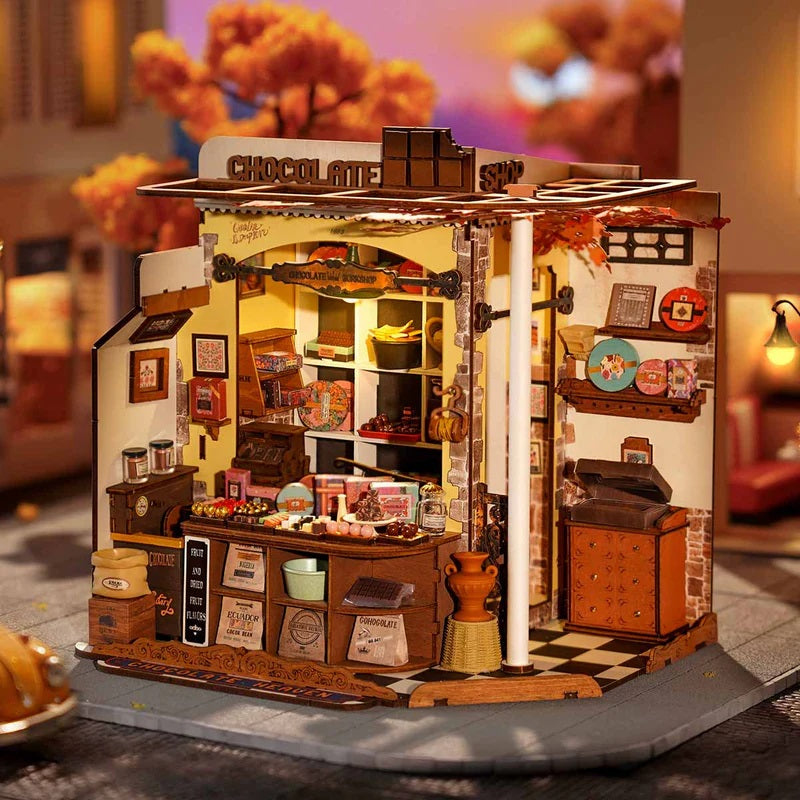 Robotime Henry's Chocolate, DIY Miniature House