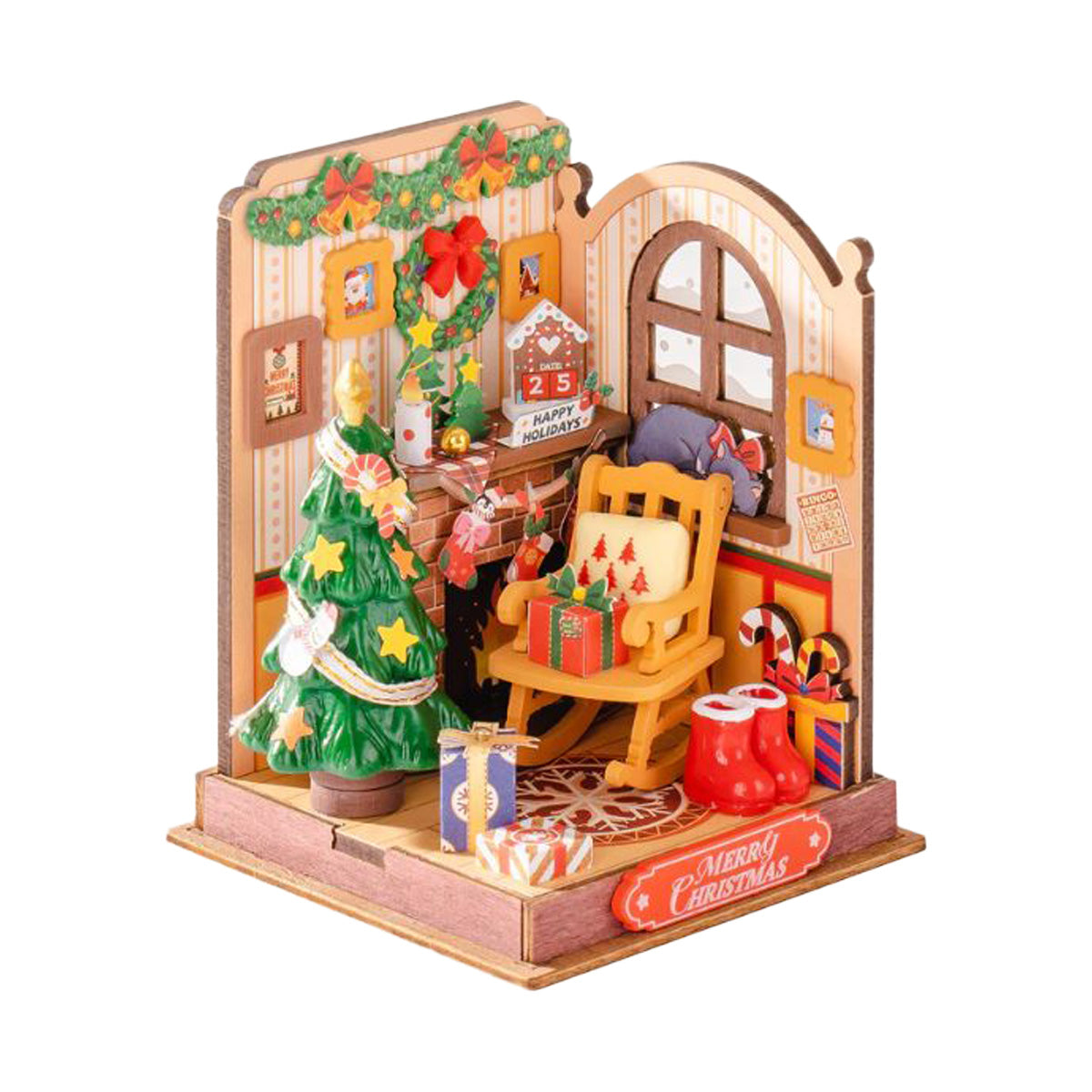 Rolife Tipsy Cat Bar DIY Miniature House - Charming Cat Pub Scene
