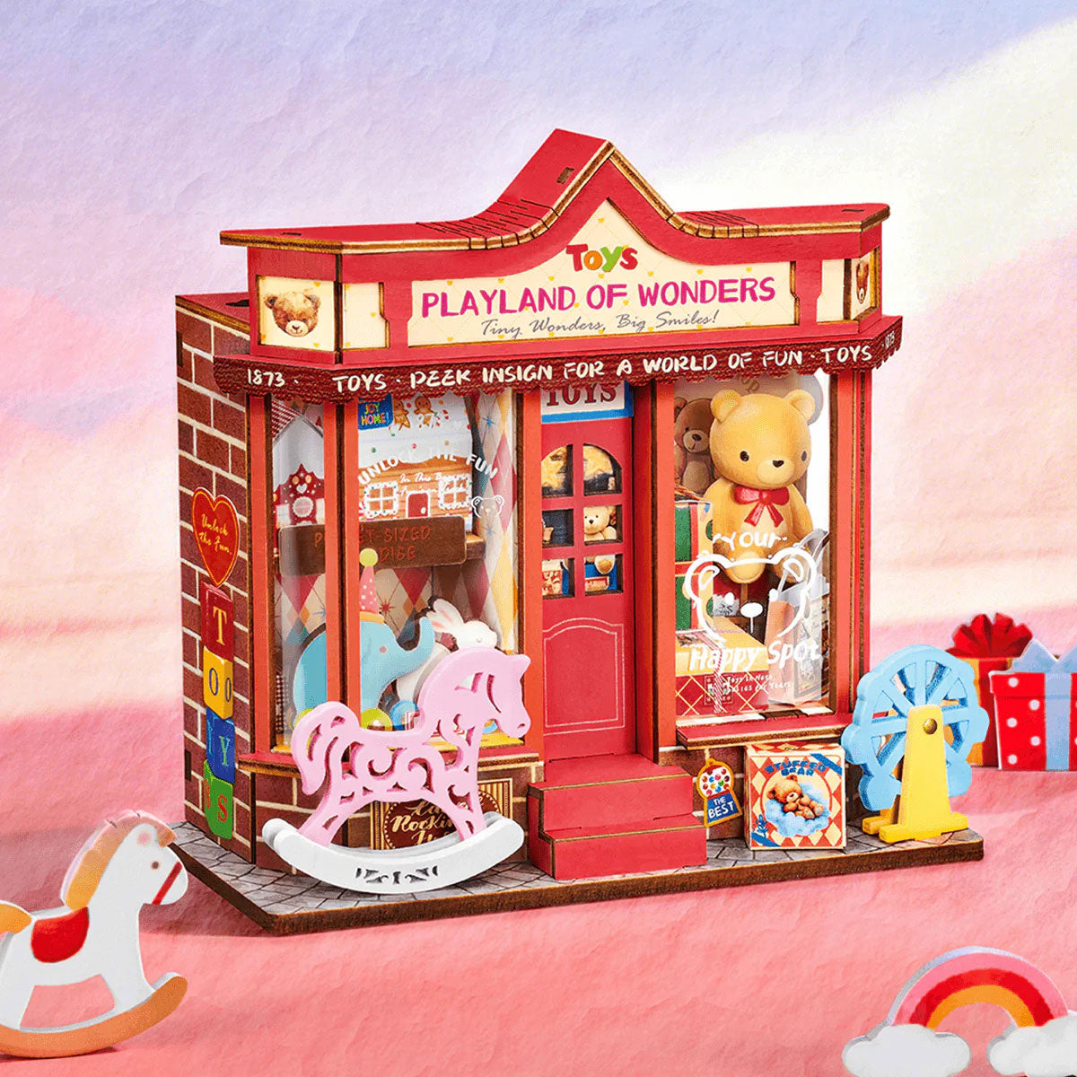 Rolife Whimsey Toy Shop Super Mini House - Playful Toy Store Miniature