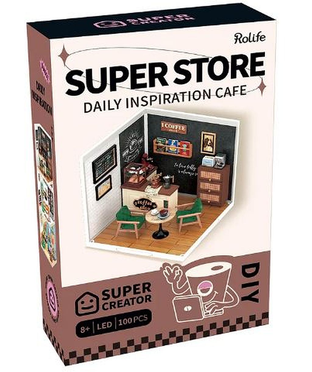 Robotime Rolife Super Creator Daily Inspiration Cafe Plastic DIY