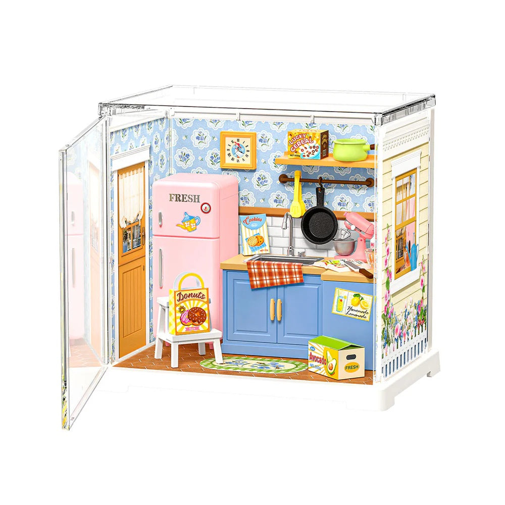 Rolife Homely Baking Kitchen DIY Miniature House - Cozy Kitchen Craft Model