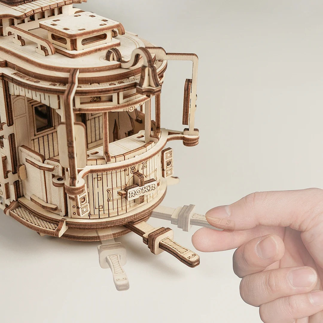 Rolife Classic City Tram 3D Wooden Puzzle