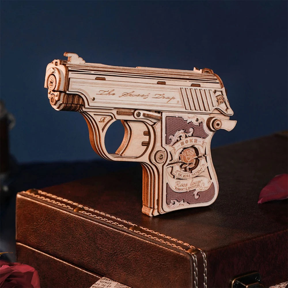Robotime Mini Gun Toy Wooden 3D Puzzle LQ502