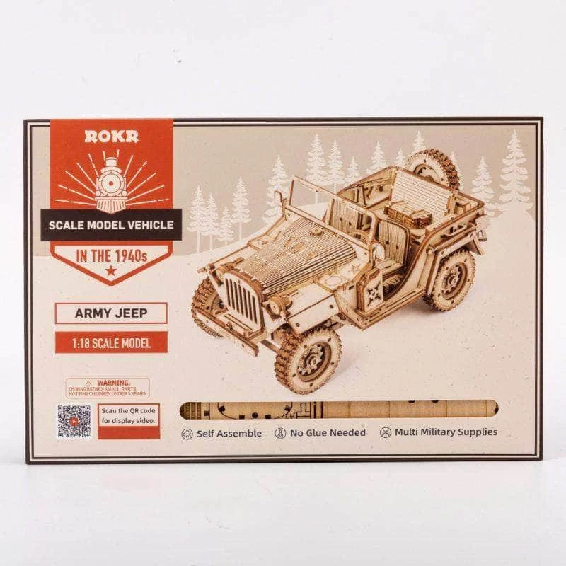 Rolife Scale Model Vehicles; Army 4x4 Field Car