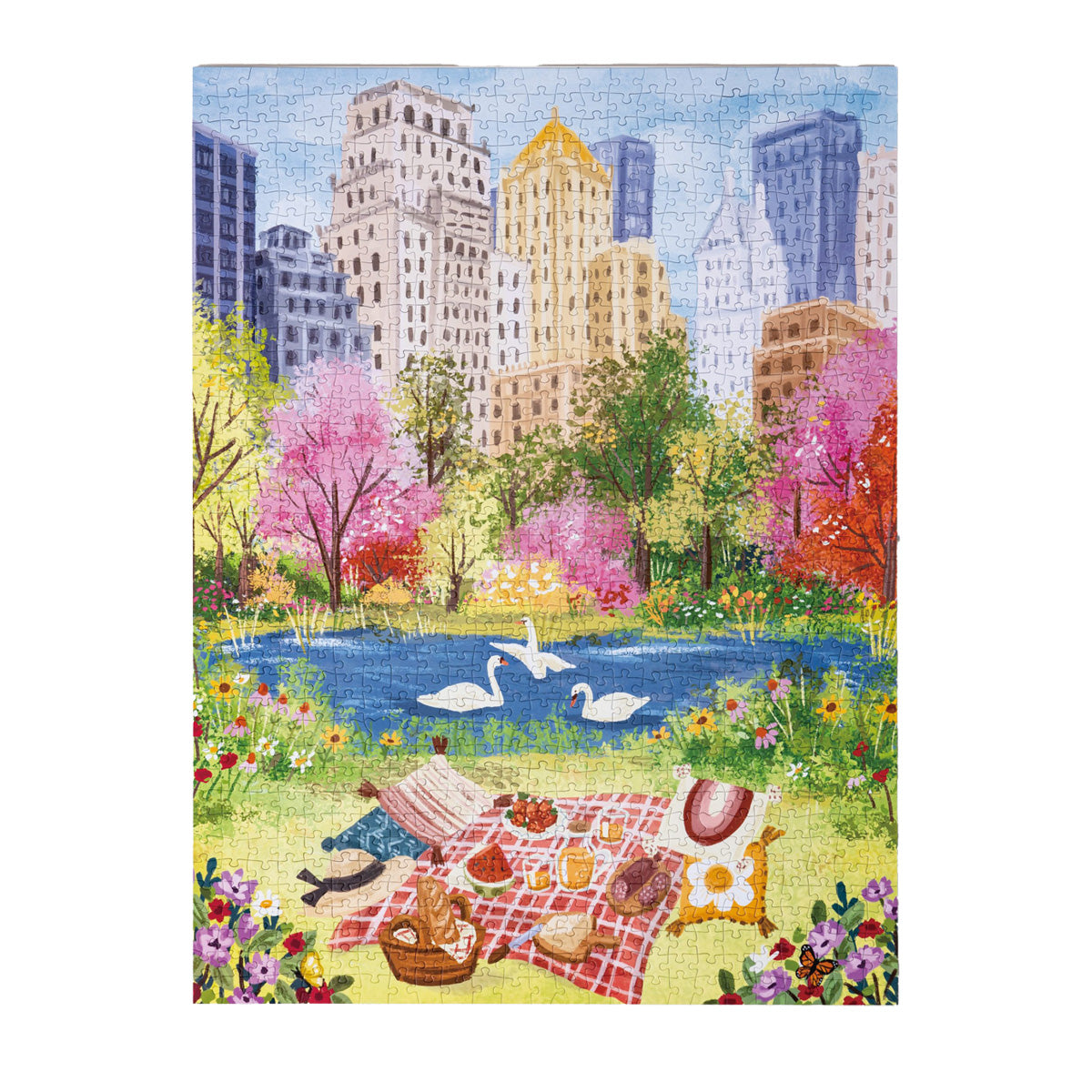 Rolife Springtime Park Joypiece 1000 Piece Puzzle - Vibrant Spring Garden Scene