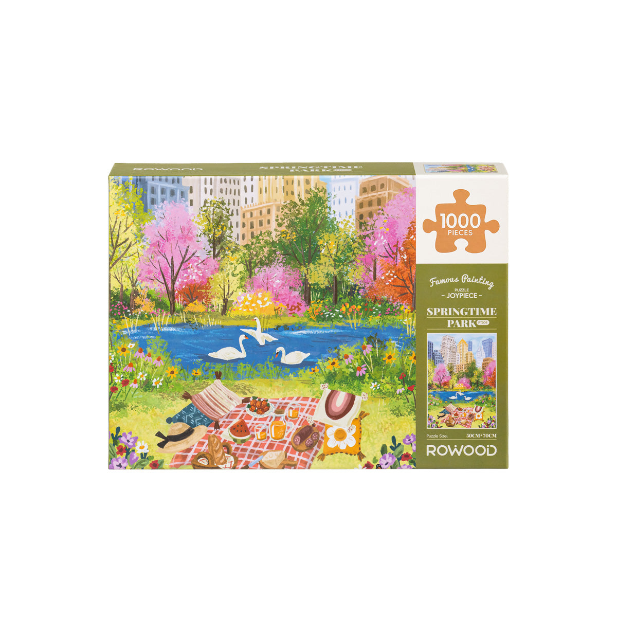 Rolife Springtime Park Joypiece 1000 Piece Puzzle - Vibrant Spring Garden Scene