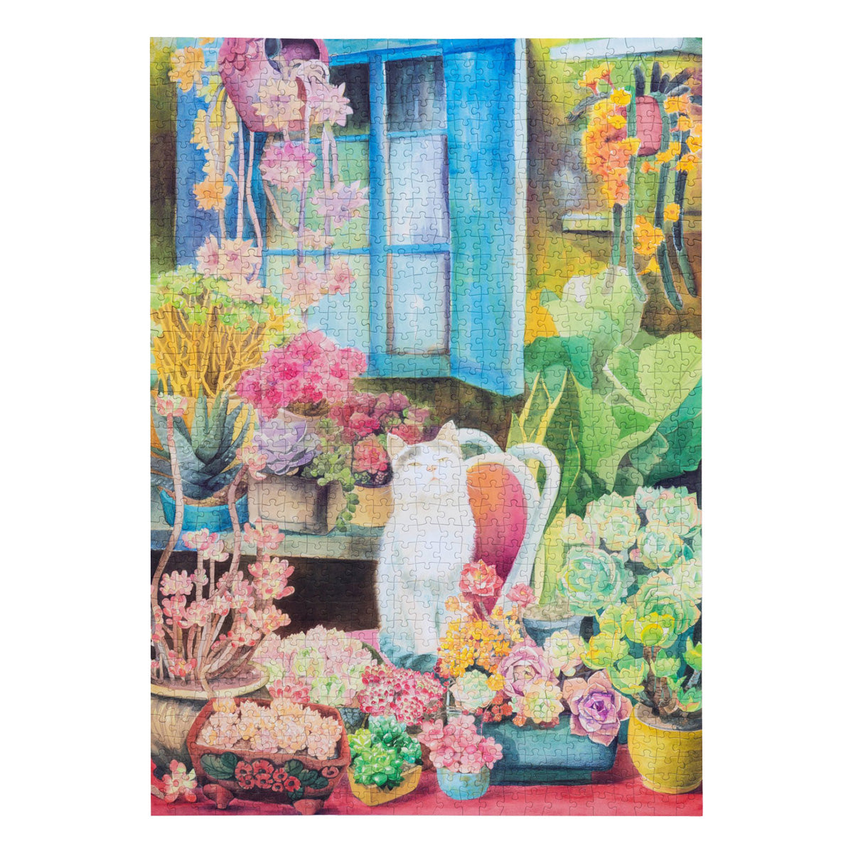 Rolife Cat's Plant Yard Joypiece 1000 Piece Puzzle - Whimsical Garden Scene