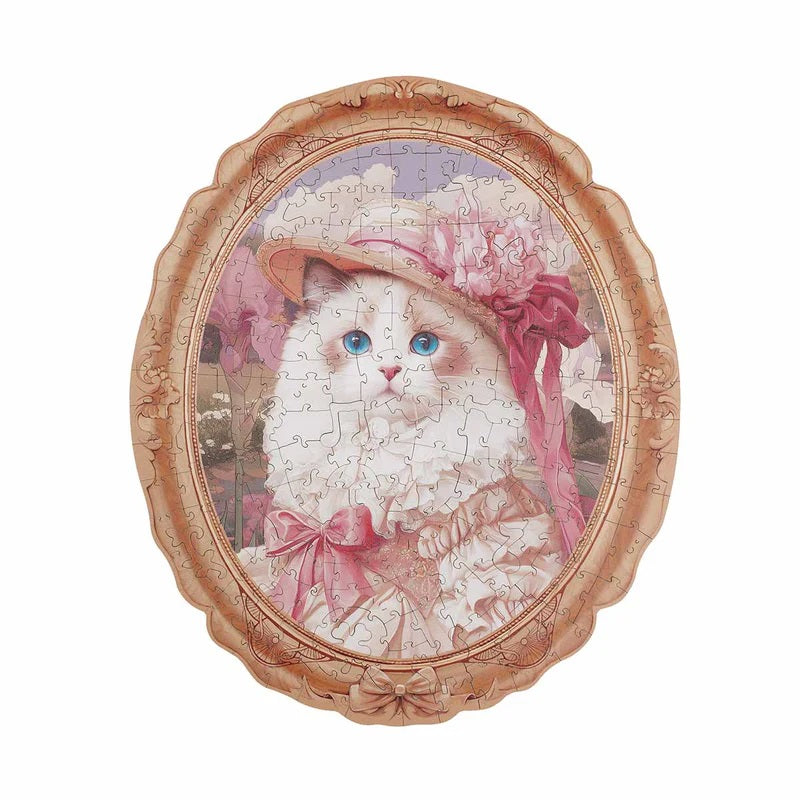 Rolife Springtime Kitty 200-Piece Wooden Jigsaw Puzzle