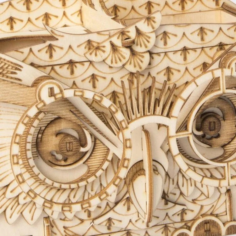 Rolife Classic 3D Wood Puzzles; Owl Storage Box