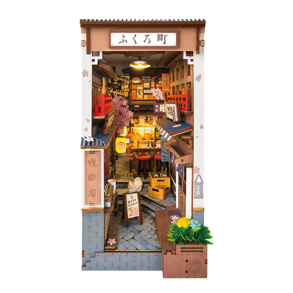 Robotime Sakura Wine Alley DIY Book Nook Shelf Insert Kit