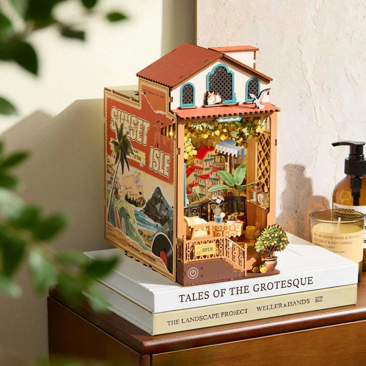 Robotime Sunset Isle DIY Book Nook