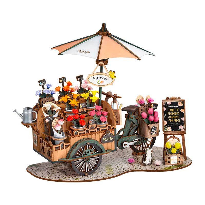 Robotime Blossom Cart 3D Wooden Puzzle TGS03