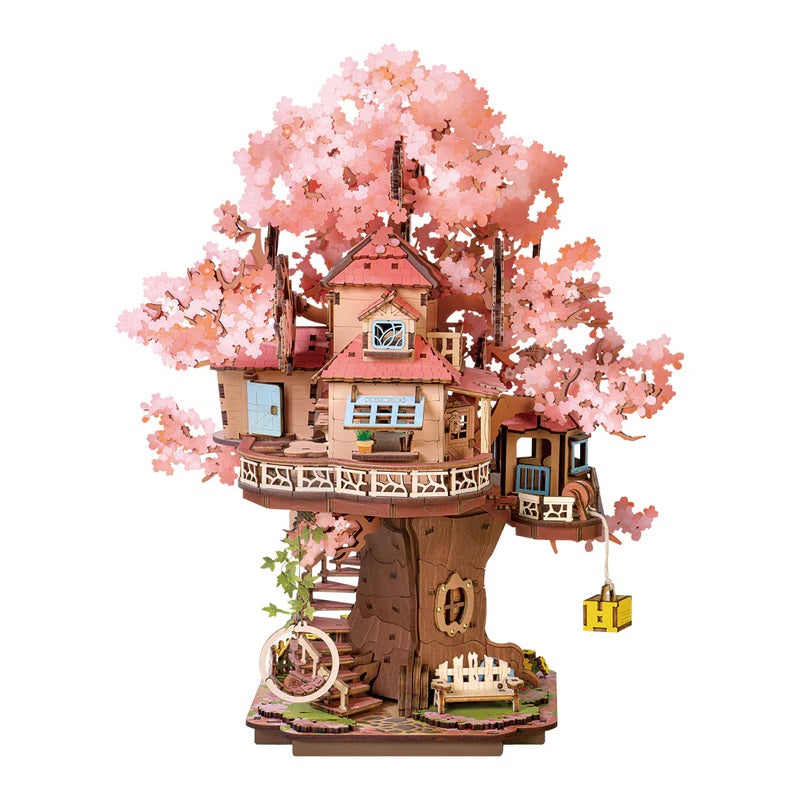 Robotime Sakura Tree House, DIY Wooden 3D Puzzle