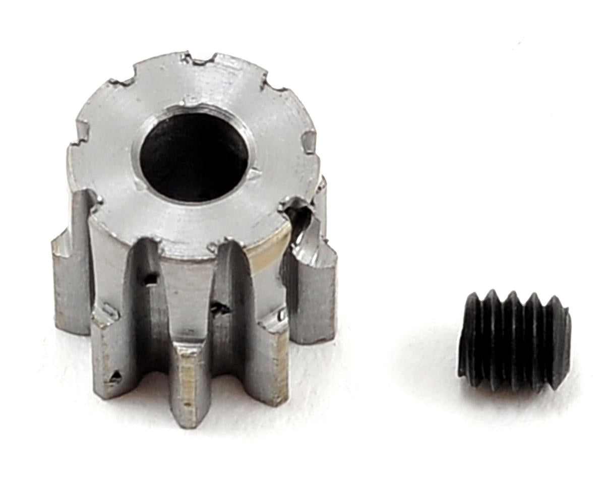 Robinson Racing 9T Steel Alloy Pinion Gear - 32P, 1/8" Bore for 1/10 Scale RC