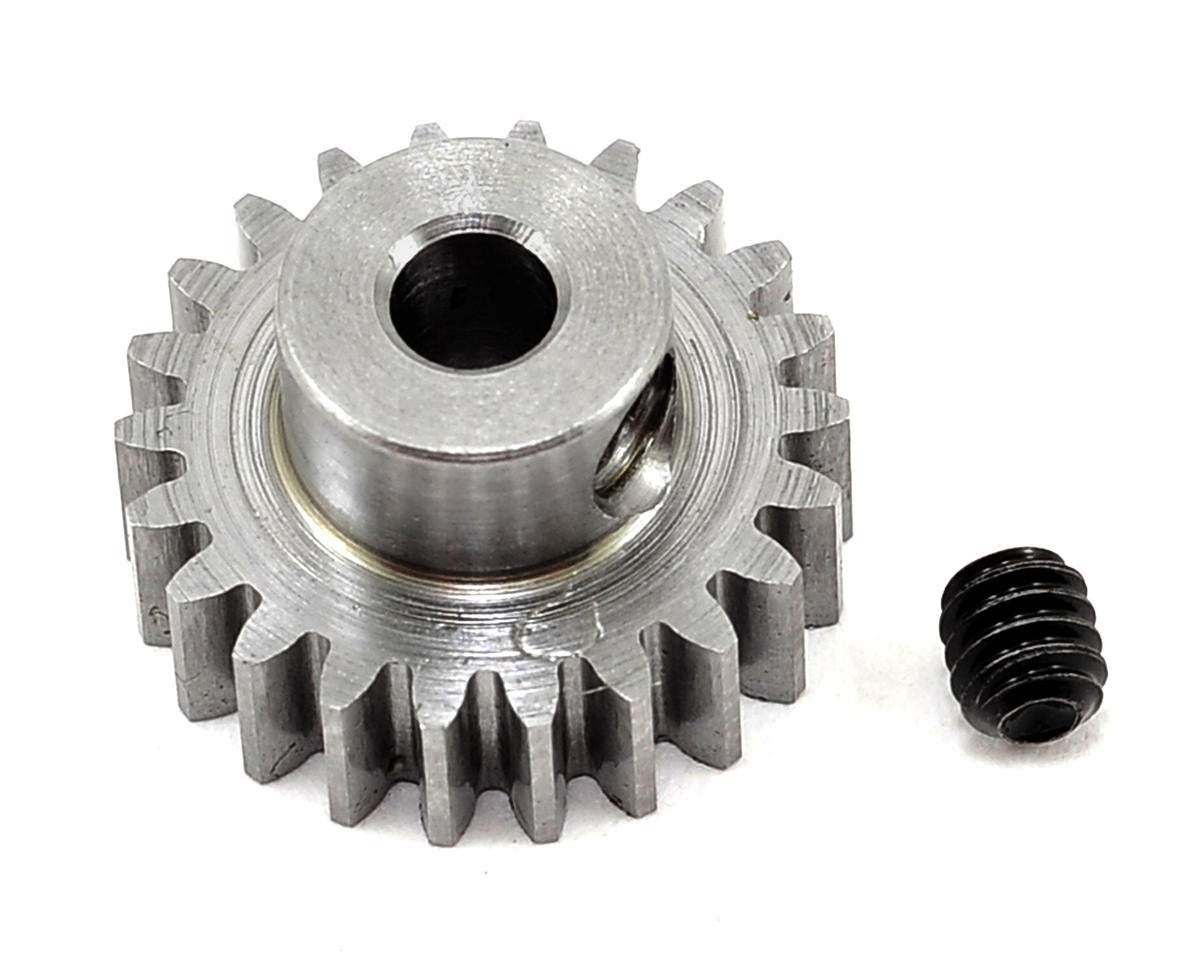 Robinson Racing 22T Steel Alloy Metric Pinion Gear - 0.6 Module, 1/8" Bore for Kyosho & Tamiya