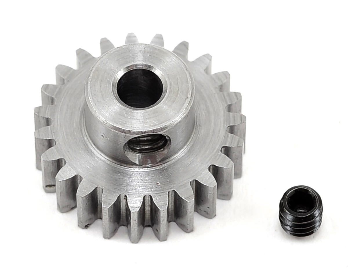 Robinson Racing 23T Steel Alloy Metric Pinion Gear - 0.6 Module, 1/8" Bore for Kyosho & Tamiya