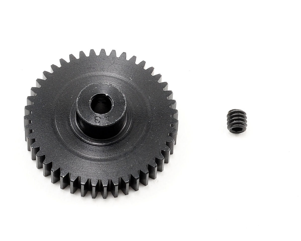 Robinson Racing 43T Aluminum Pro Pinion Gear - 48P, 3.17mm Bore, Hard Anodized Black