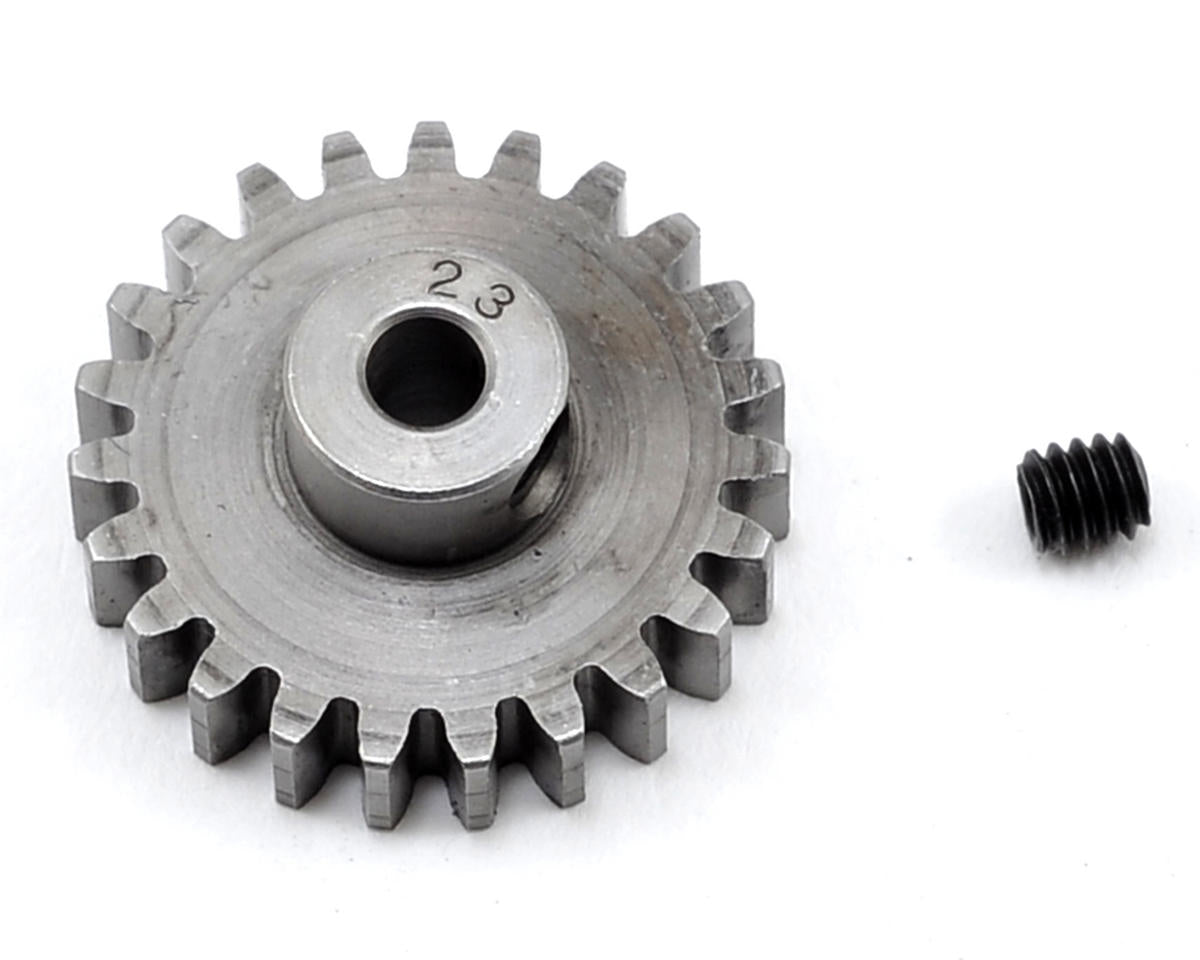 Robinson Racing 23T Hardened Steel Pinion Gear - 32P, 1/8" Bore for 1/10 Scale RC