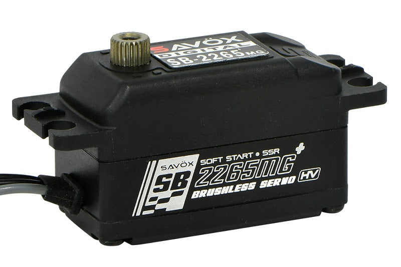 Savox Black Edition Low Profile High Voltage Brushless Servo, 17.0 SB2265MGP-BE