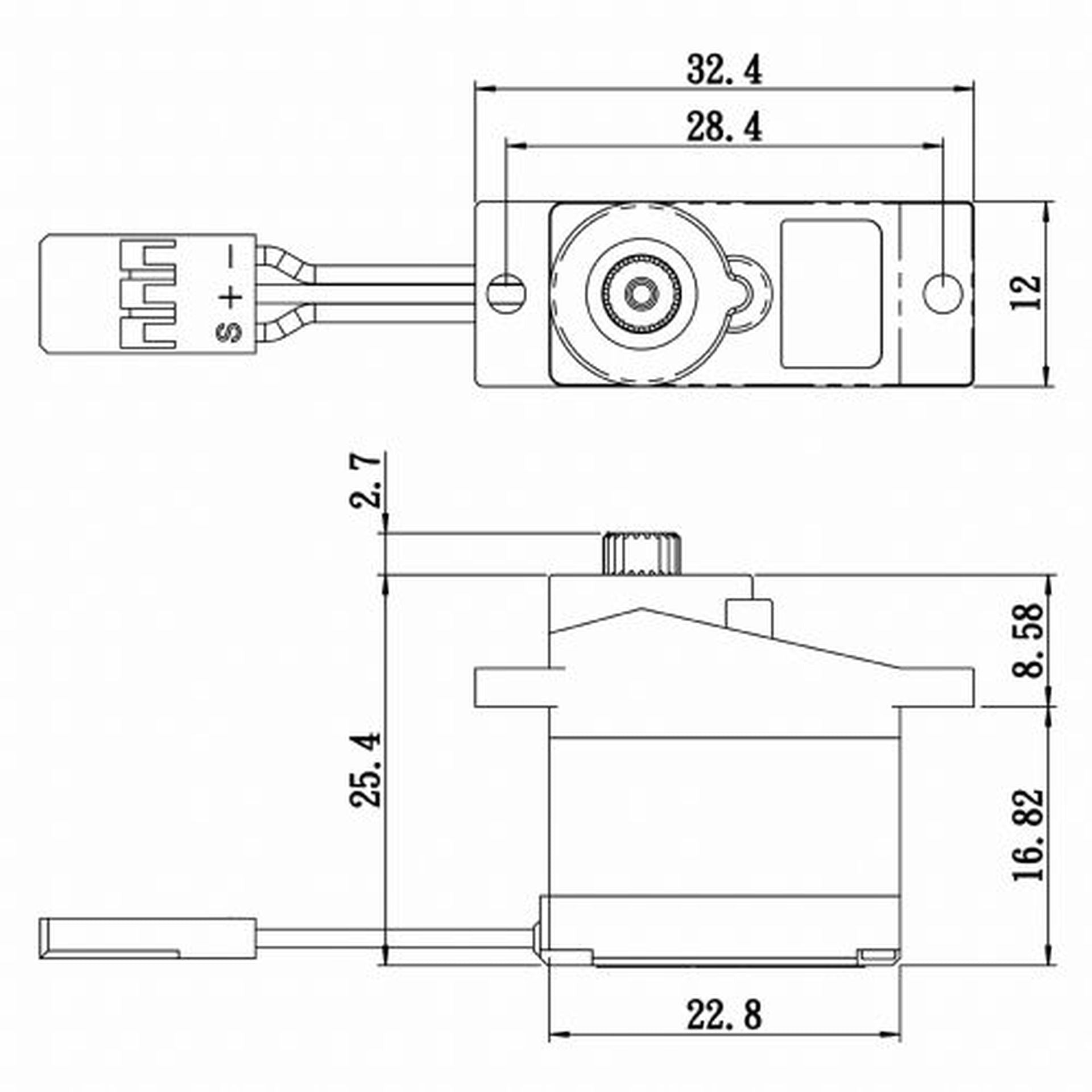 Savox Micro Digital Servo with Soft Start 0.09sec / 30oz @ 6V