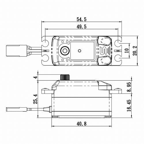 Savox SV1254MGP HV Coreless Low Profile Digital Servo Soft Start
