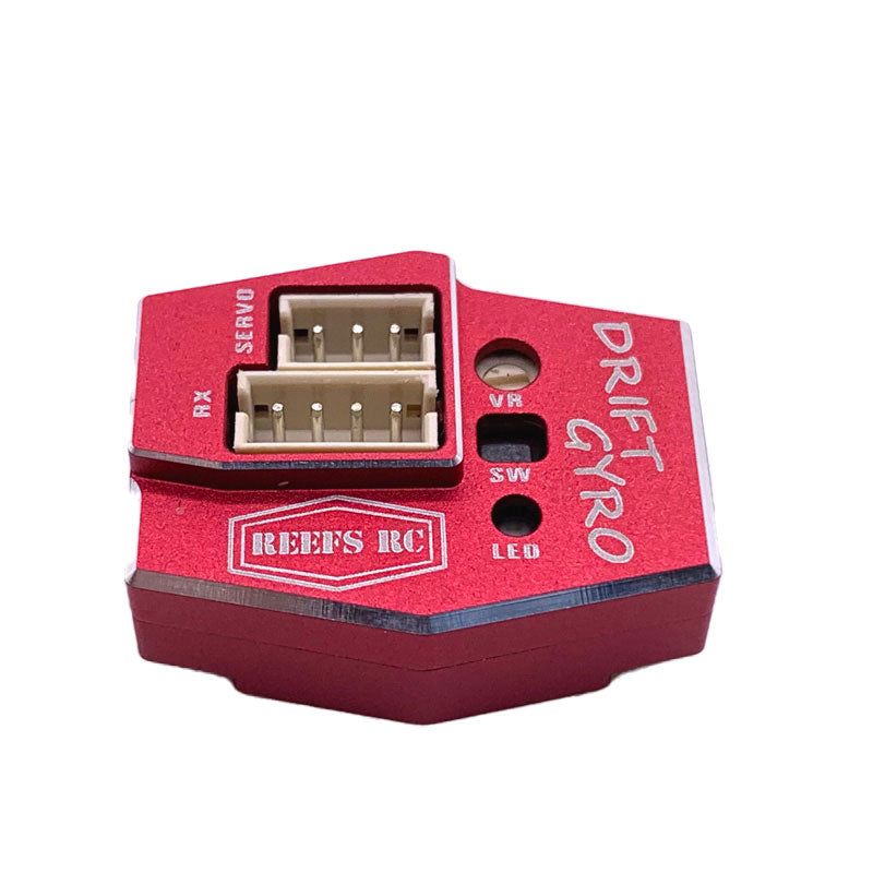 Reef's RC Drift Gyro for 1/10 and Mini Scale RC Drift Cars Red