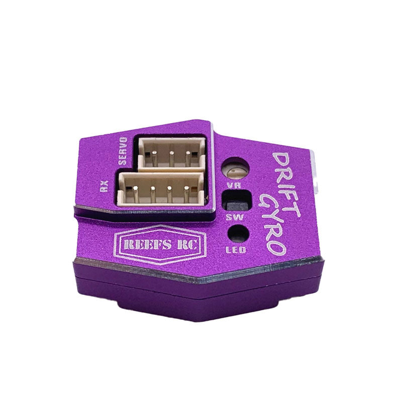 Reef's RC Drift Gyro for 1/10 and Mini Scale RC Drift Cars Purple