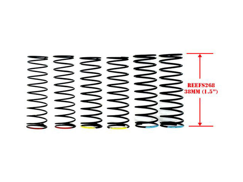 Reef's RC XP Long Shock Spring Set (2 Soft, 2 Med, 2 Firm) REEFS268