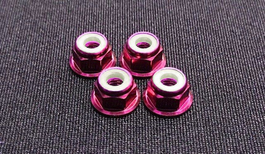 Scale Reflex Wheel Nuts Pink 4 Pack